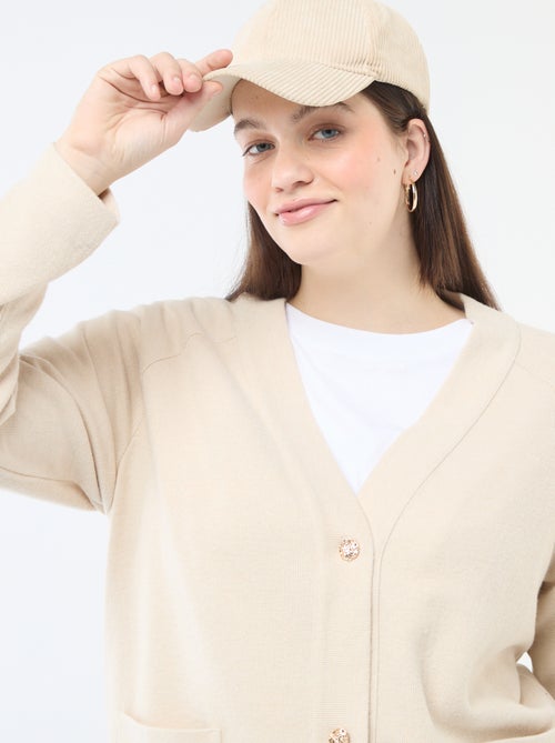 Cardigan in maglia effetto peluche - Kiabi