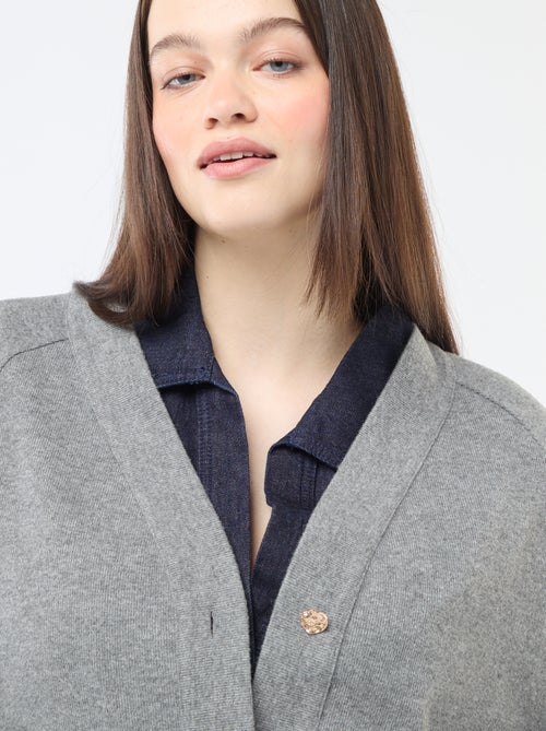 Cardigan in maglia effetto peluche - Kiabi