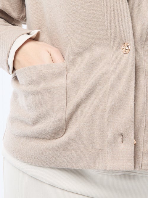 Cardigan in maglia effetto peluche - Kiabi