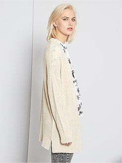 Cardigan in maglia fantasia - Kiabi