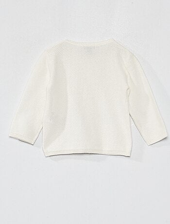 Cardigan in maglia fantasia