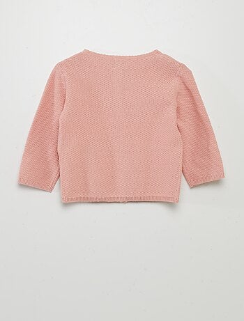 Cardigan in maglia fantasia