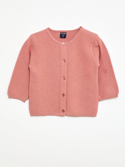 Cardigan in maglia fantasia traforata - Kiabi