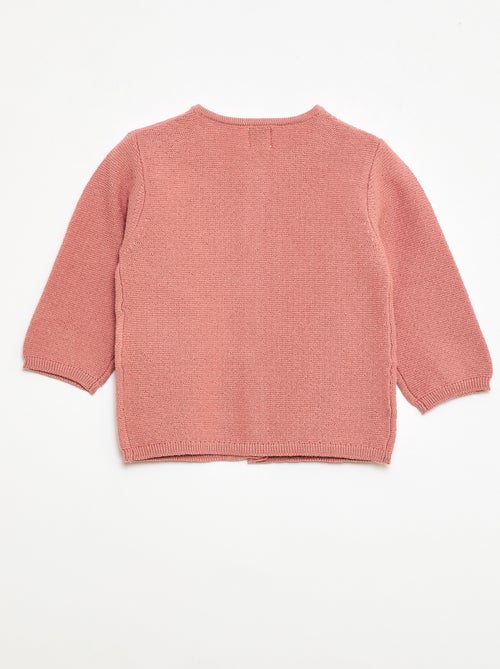 Cardigan in maglia fantasia traforata - Kiabi