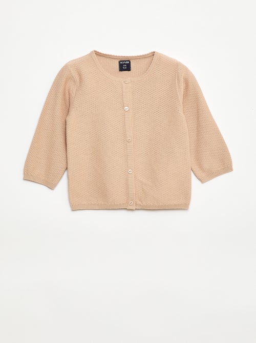 Cardigan in maglia fine a tinta unita - Kiabi