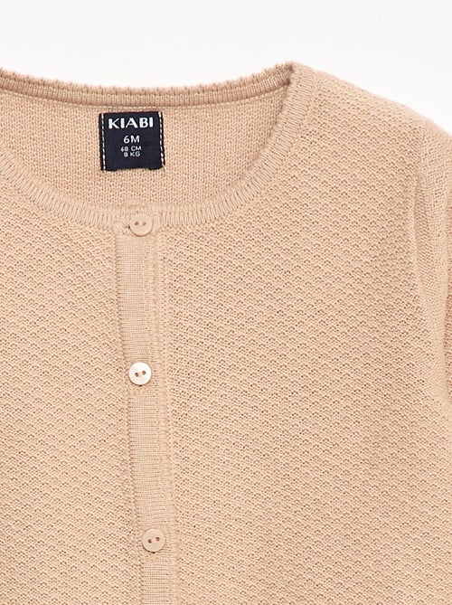Cardigan in maglia fine a tinta unita - Kiabi