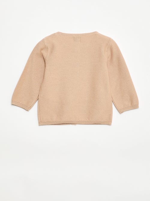 Cardigan in maglia fine a tinta unita - Kiabi