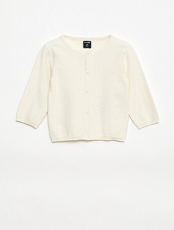Cardigan in maglia fine a tinta unita