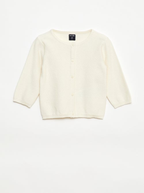 Cardigan in maglia fine a tinta unita - Kiabi