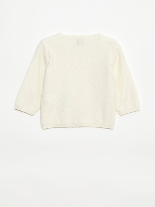 Cardigan in maglia fine a tinta unita - Kiabi