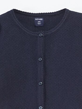 Cardigan in maglia fine a tinta unita