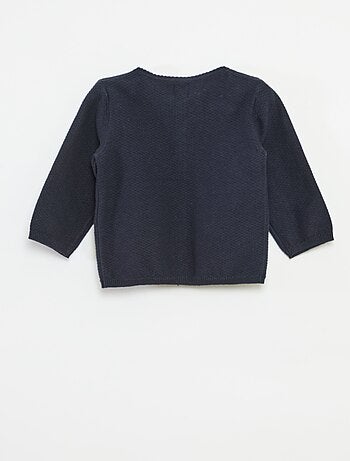 Cardigan in maglia fine a tinta unita