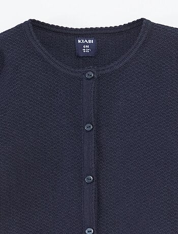 Cardigan in maglia fine a tinta unita