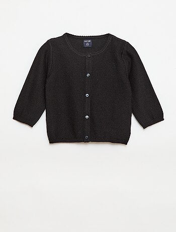 Cardigan in maglia fine a tinta unita