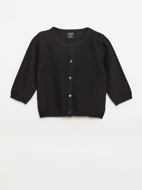Cardigan in maglia fine a tinta unita - Kiabi