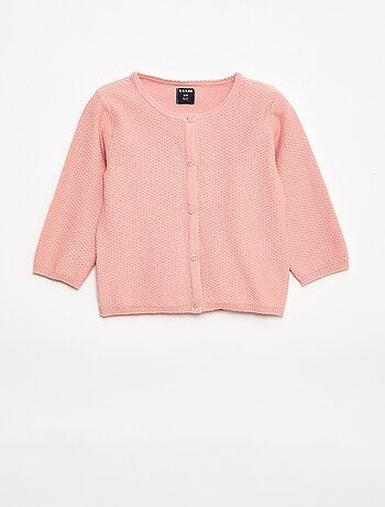 Cardigan in maglia fine a tinta unita