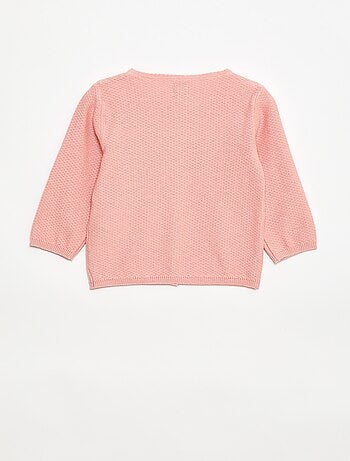 Cardigan in maglia fine a tinta unita