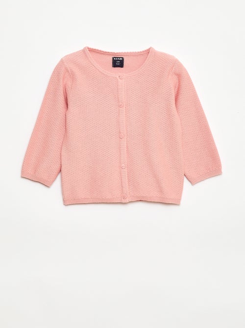 Cardigan in maglia fine a tinta unita - Kiabi