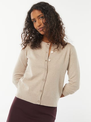 Cardigan in maglia fine