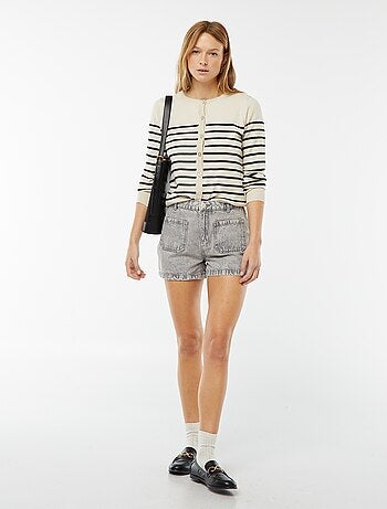 Cardigan in maglia fine
