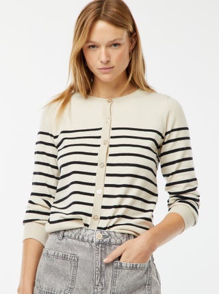 Cardigan in maglia fine