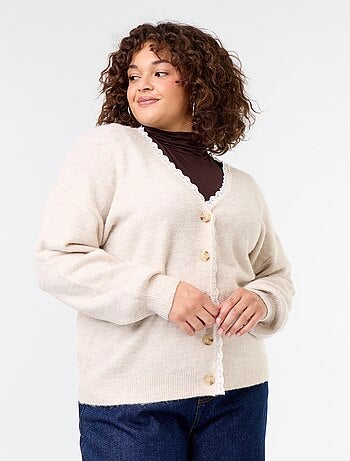 Cardigan in maglia fine