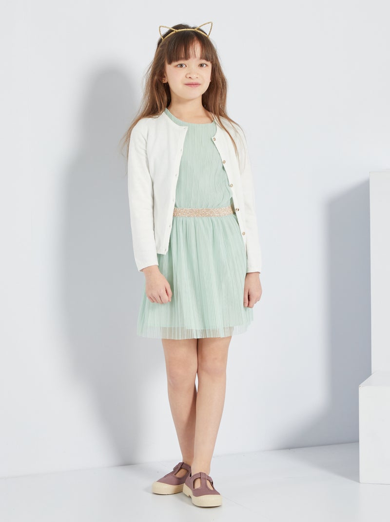 Cardigan in maglia fine Bianco - Kiabi