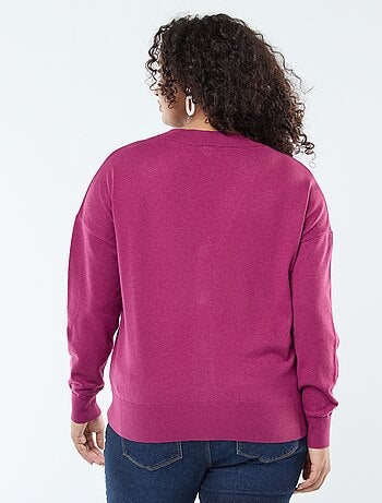 Cardigan in maglia fine con apertura abbottonata
