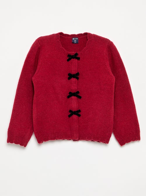 Cardigan in maglia fine con fiocchi fantasia - Kiabi Cardigan in maglia fine con fiocchi fantasia - Kiabi