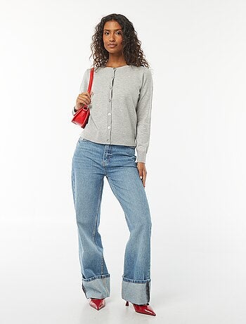 Cardigan in maglia fine