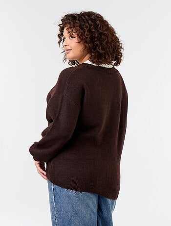 Cardigan in maglia fine