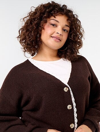 Cardigan in maglia fine