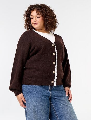 Cardigan in maglia fine