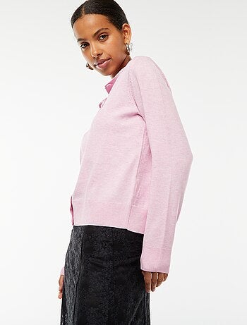 Cardigan in maglia fine