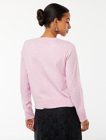 Cardigan in maglia fine