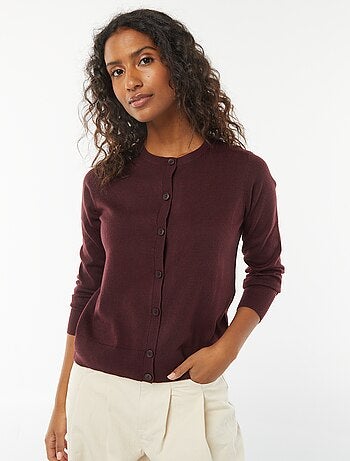 Cardigan in maglia fine