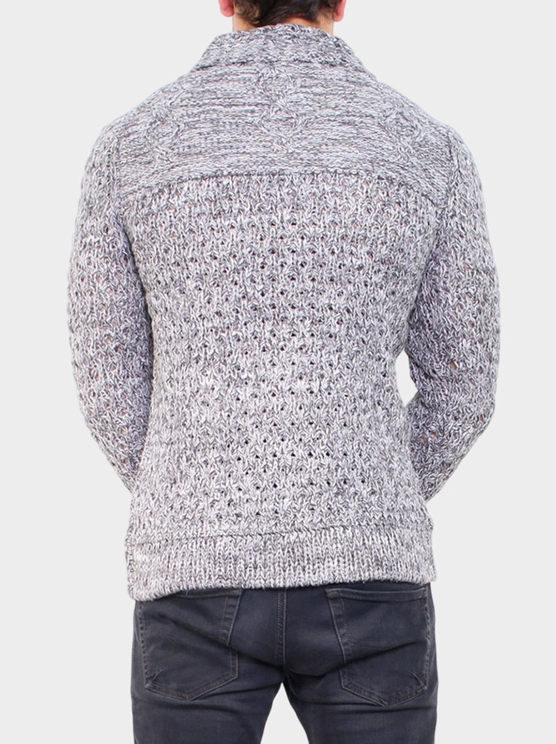 Cardigan in maglia Grigio - Kiabi