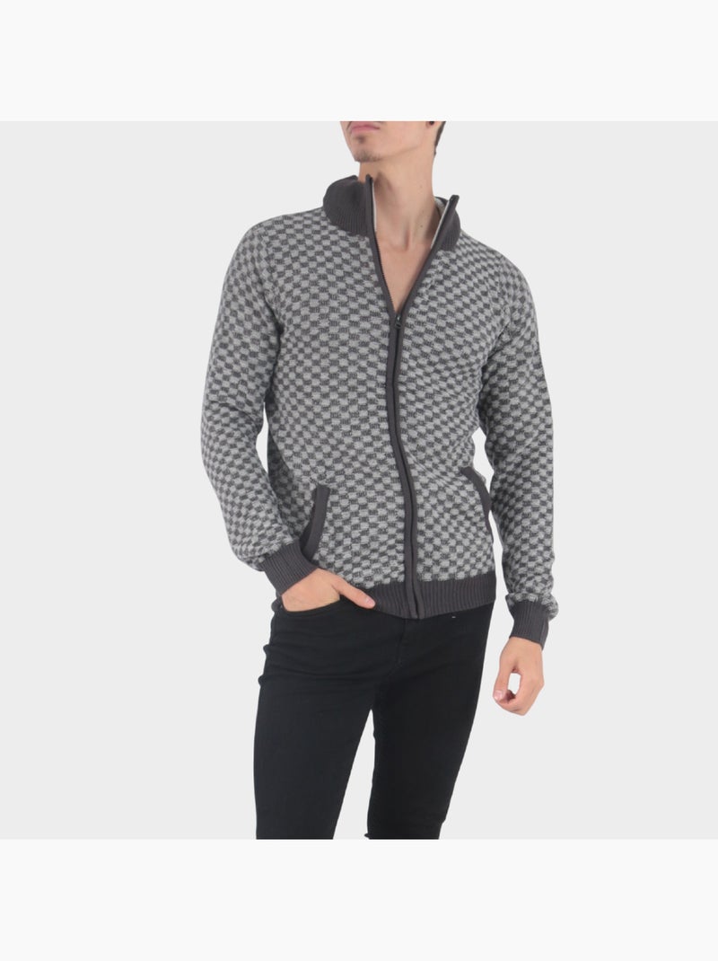 Cardigan in maglia Grigio - Kiabi