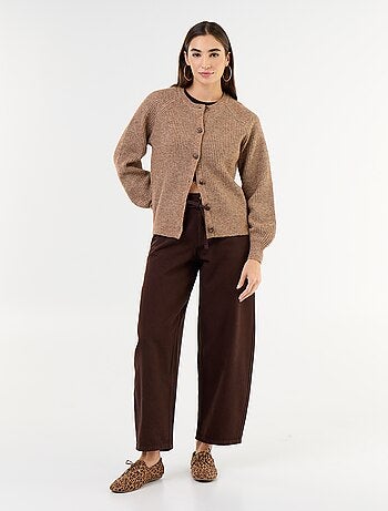 Cardigan in maglia grossa
