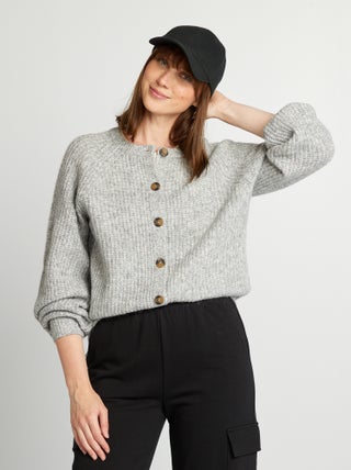 Cardigan in maglia grossa