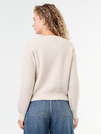 Cardigan in maglia grossa