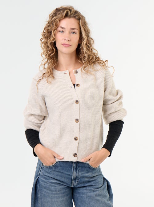 Cardigan in maglia grossa - Kiabi