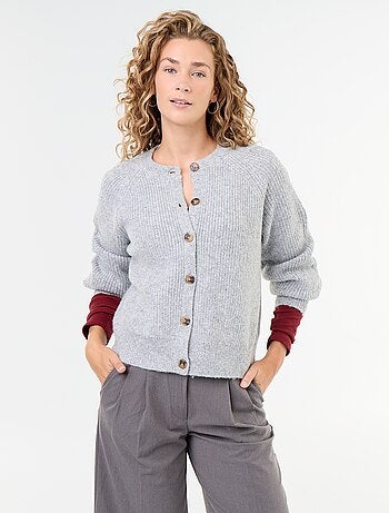 Cardigan in maglia grossa
