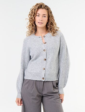 Cardigan in maglia grossa