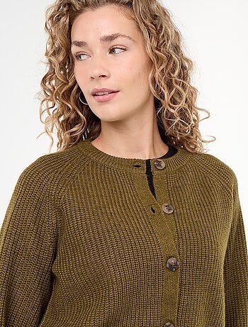 Cardigan in maglia grossa