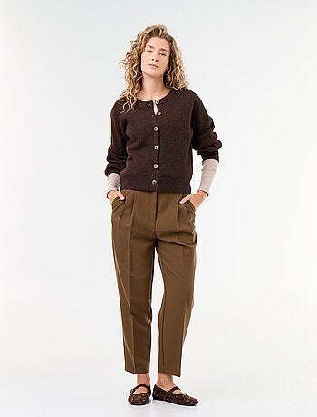 Cardigan in maglia grossa