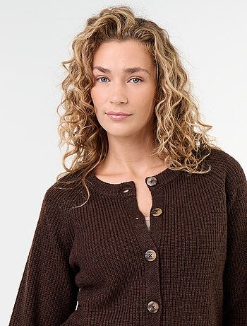 Cardigan in maglia grossa
