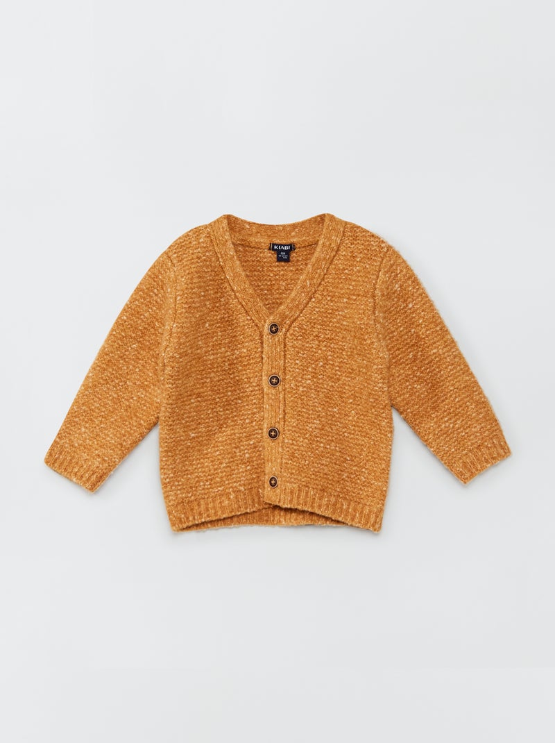 Cardigan in maglia grossa MARRONE - Kiabi