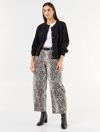 Cardigan in maglia grossa