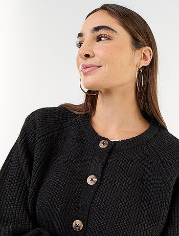 Cardigan in maglia grossa